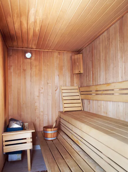 Sauna iç — Stok fotoğraf