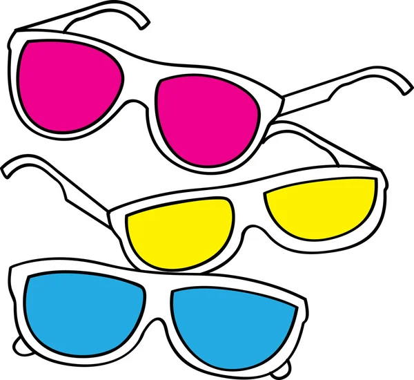 Solglasögon doodle — Stock vektor