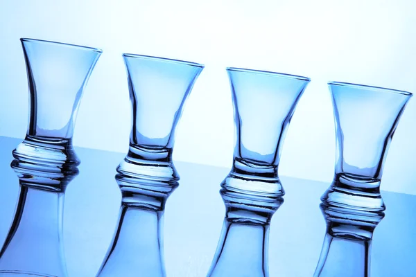 Üveg talpas pohár — Stock Fotó