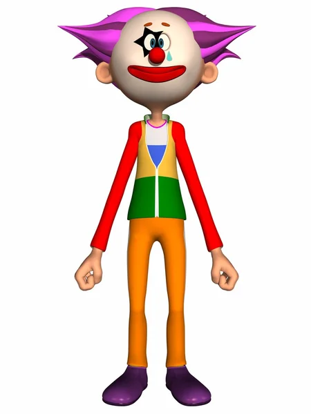 Toon figur clown — Stockfoto