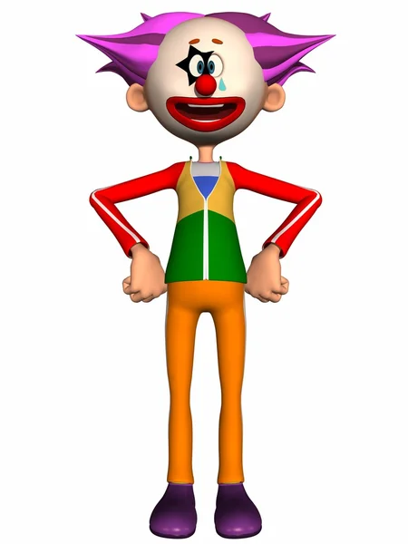 Zeichentrickfigur Clown — Stockfoto