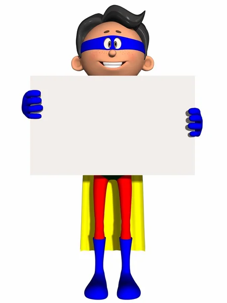 Toon Figura Super Herói — Fotografia de Stock