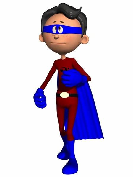 Toon Figura Super Herói — Fotografia de Stock