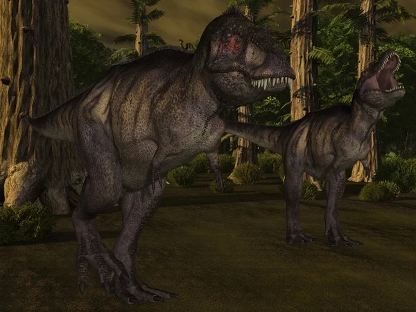 Dinosauro 3D del tirannosauro — Foto Stock