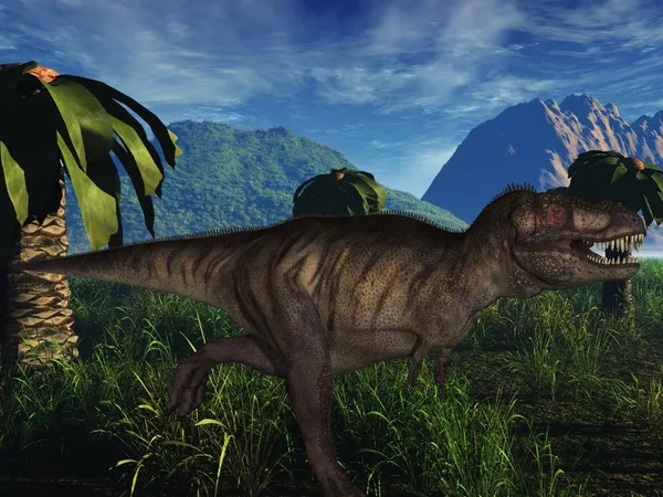 3D-Dinosaurus Tyrannosaurus rex- — Stockfoto