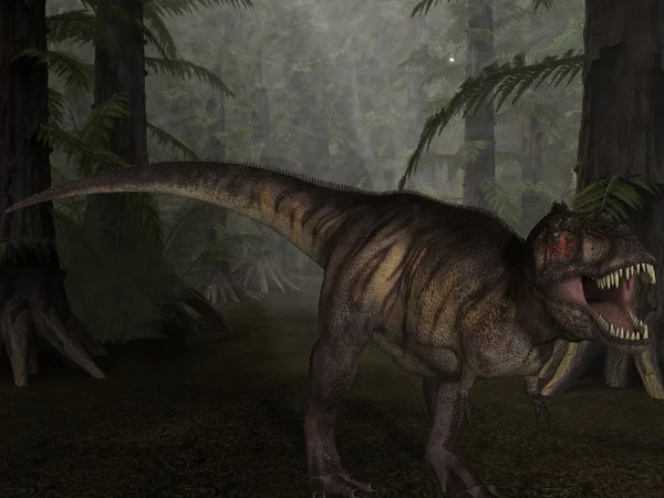 Тираннозавр Рекс - 3D динозавр — стоковое фото