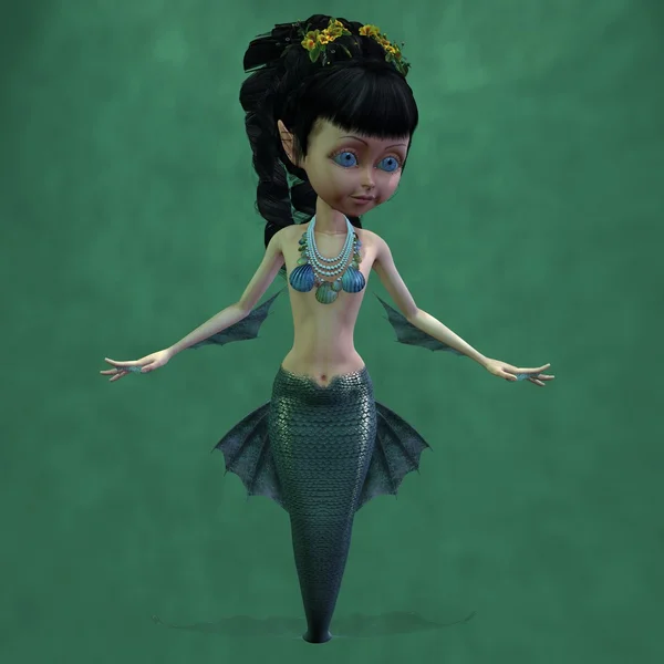 Fantasie-Meerjungfrau — Stockfoto