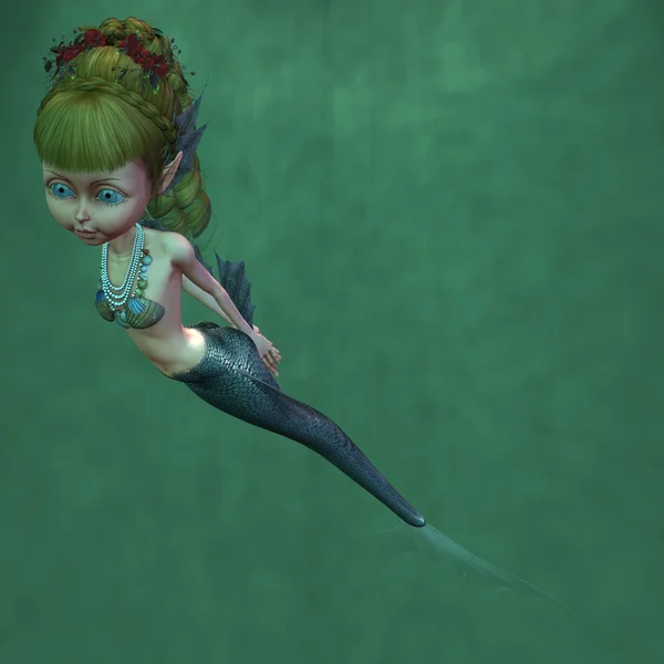 Fantasi sjöjungfru — Stockfoto