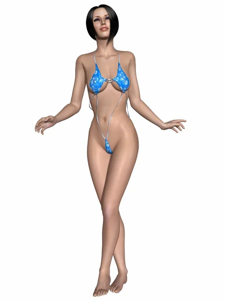 Beauty with sexy mini bikini — Stock Photo, Image