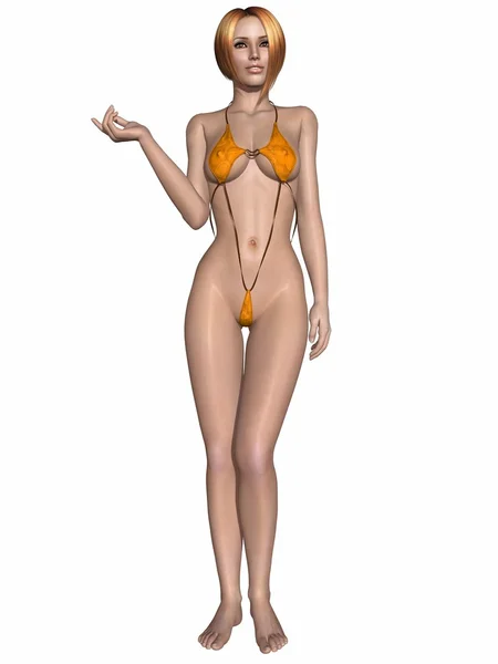 Belleza con mini bikini sexy —  Fotos de Stock