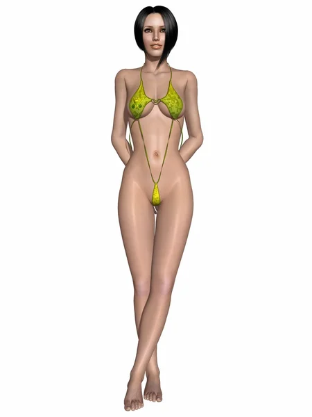 Schönheit mit sexy Mini-Bikini — Stockfoto