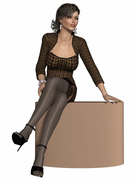 Mulher de negócios sexy — Fotografia de Stock