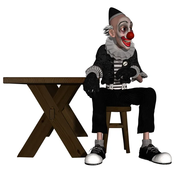 Komiska clown — Stockfoto