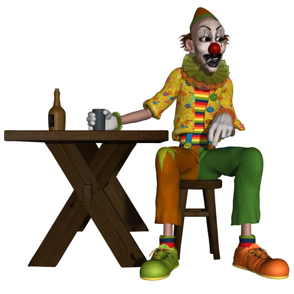 Clown comico — Foto Stock