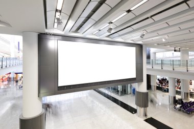 Blank billboard indoor