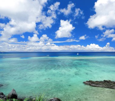 deniz manzarası: okinawa, japan