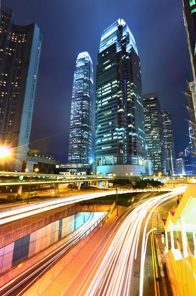 Modern city at night — Stock Photo, Image