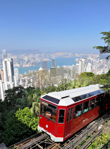 stock image Peak tram in Hong Kong
