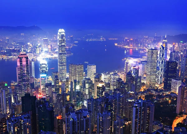 Hong Kong por la noche — Foto de Stock