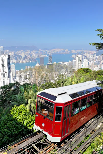 stock image Peak tram in Hong Kong