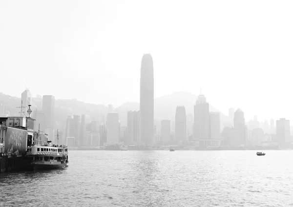 Hong Kong con smog pesado — Foto de Stock