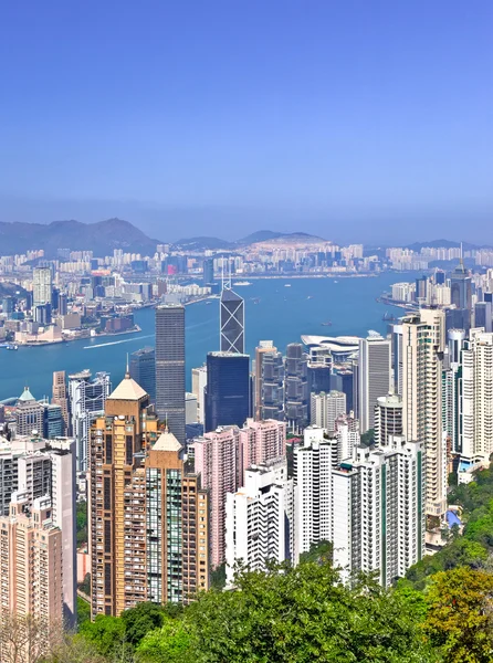 Hong Kong vista dalla cima — Foto Stock
