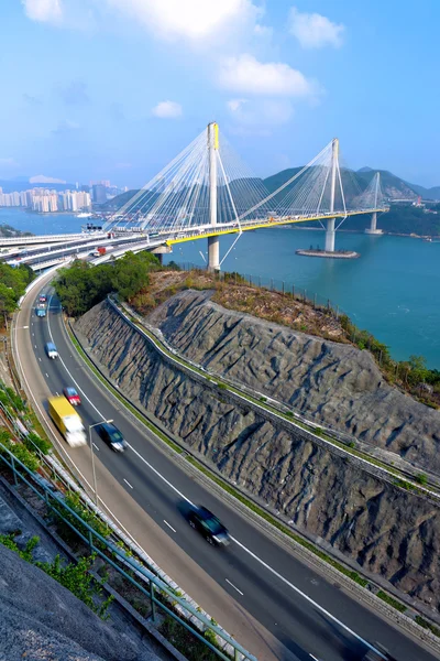 Autostrada e ponte Ting Kau — Foto Stock