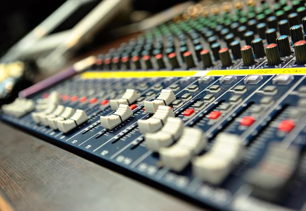 Mixer sonoro con cursori — Foto Stock