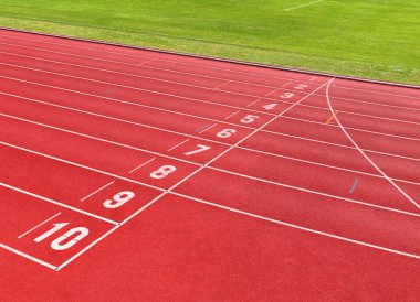 Running track for athletes clipart