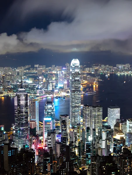 Noite Hong Kong — Fotografia de Stock
