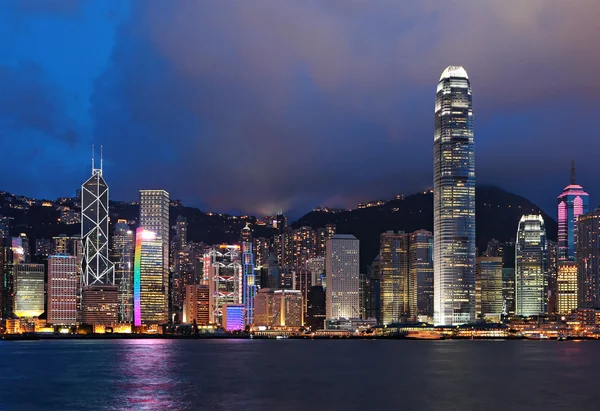 Hong Kong v noci — Stock fotografie