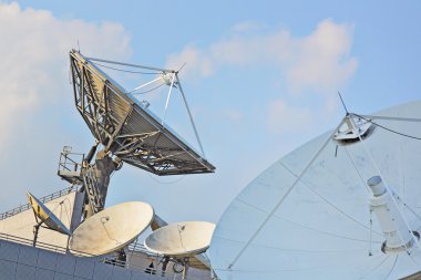 Satellite dishes clipart