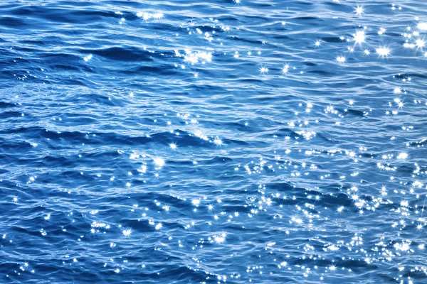 Blå havet med ljus — Stockfoto