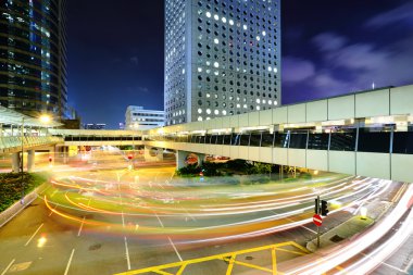 trafik-den geçerek şehir merkezine hongkong