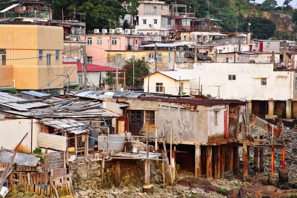 stock image Fishing village of Lei Yue Mun in Hong Kong