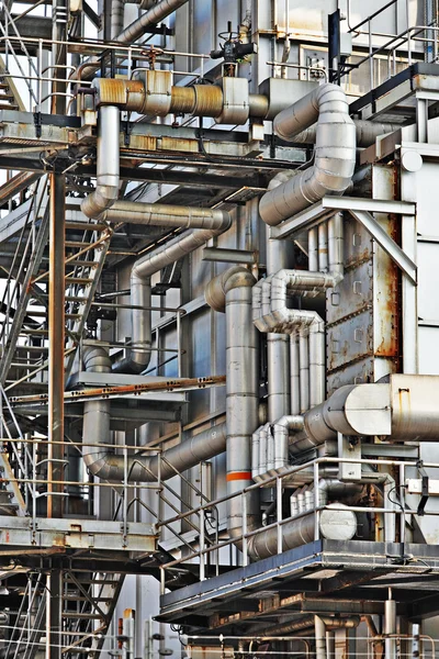 Industriebau, Stahlrohr — Stockfoto