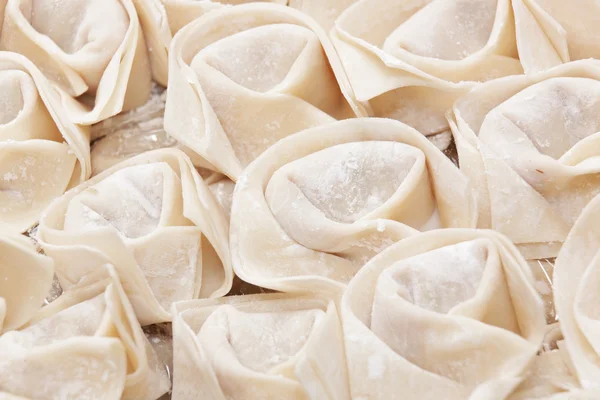 Färsk handgjord kinesiska dumplings — Stockfoto