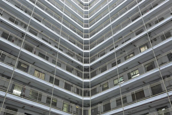 Publiczny blok apartamentowy w Hong Kongu — Zdjęcie stockowe