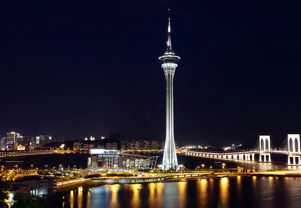 Macau cidade à noite — Fotografia de Stock