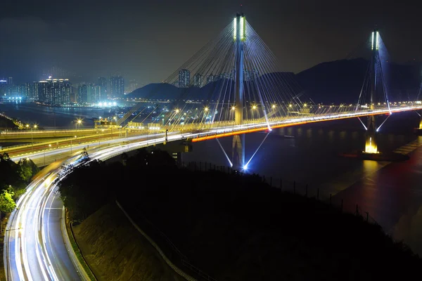 Ting kau bridge w hong Kongu — Zdjęcie stockowe