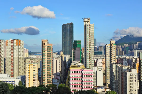 Hong Kong bâtiments bondés — Photo
