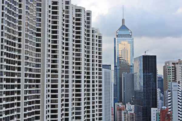 stock image Hong Kong buildings