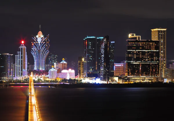 Macau à noite — Fotografia de Stock