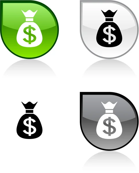 Money button. — Stock Vector