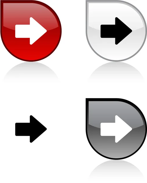Arrow button. — Stock Vector