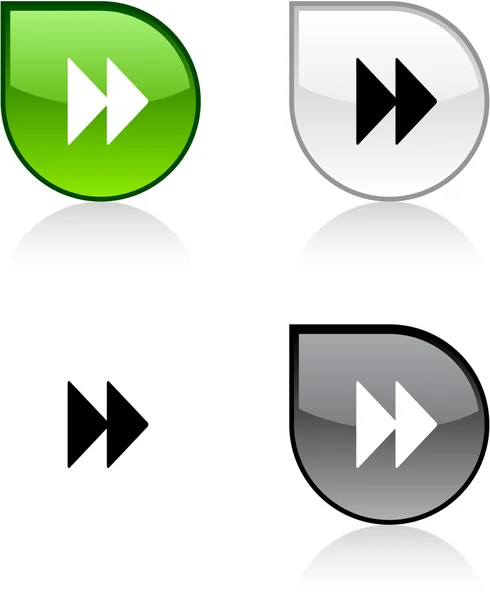 Forward button. — Stock Vector