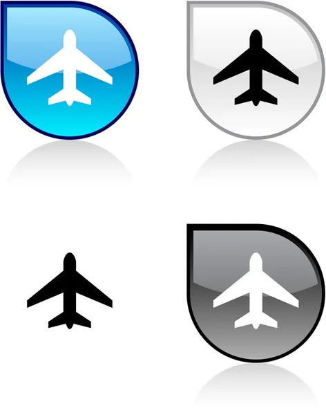 Aircraft button. — Διανυσματικό Αρχείο