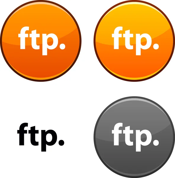 FTP кнопки . — стоковий вектор