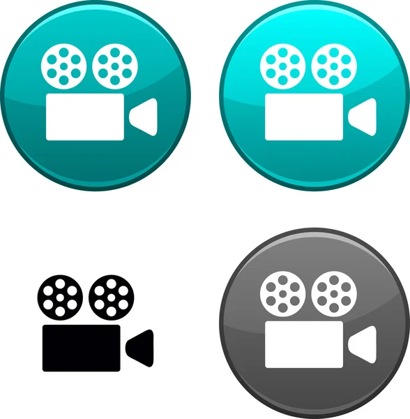 Κουμπί κινηματογράφος. — Διανυσματικό Αρχείο