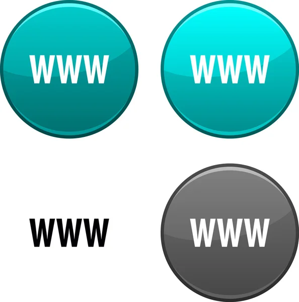 Кнопка www . — стоковый вектор